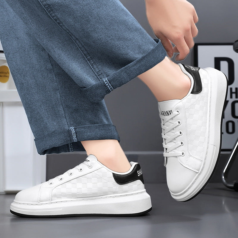 Damen Komfortable Sneaker mit schickem Karomuster und flexibler Laufsohle EB