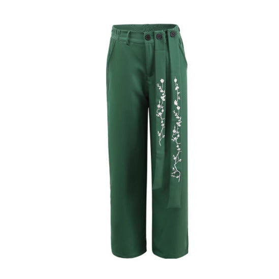 Damen Stylisches Oversized-Hemd mit feiner Stickerei und eleganten Ärmeln EB