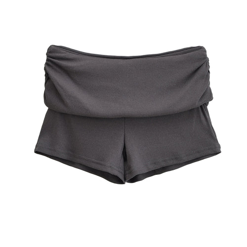 Damen Sportliche Jersey-Shorts mit breitem Bündchen EB