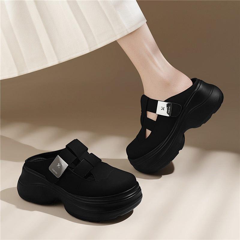 Damen Modische Komfort-Schuhe mit verstellbaren Riemen EB