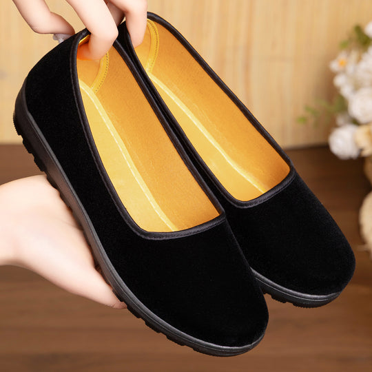 Damen Komfortable Slip-On Freizeitschuhe mit rutschfester Sohle EB