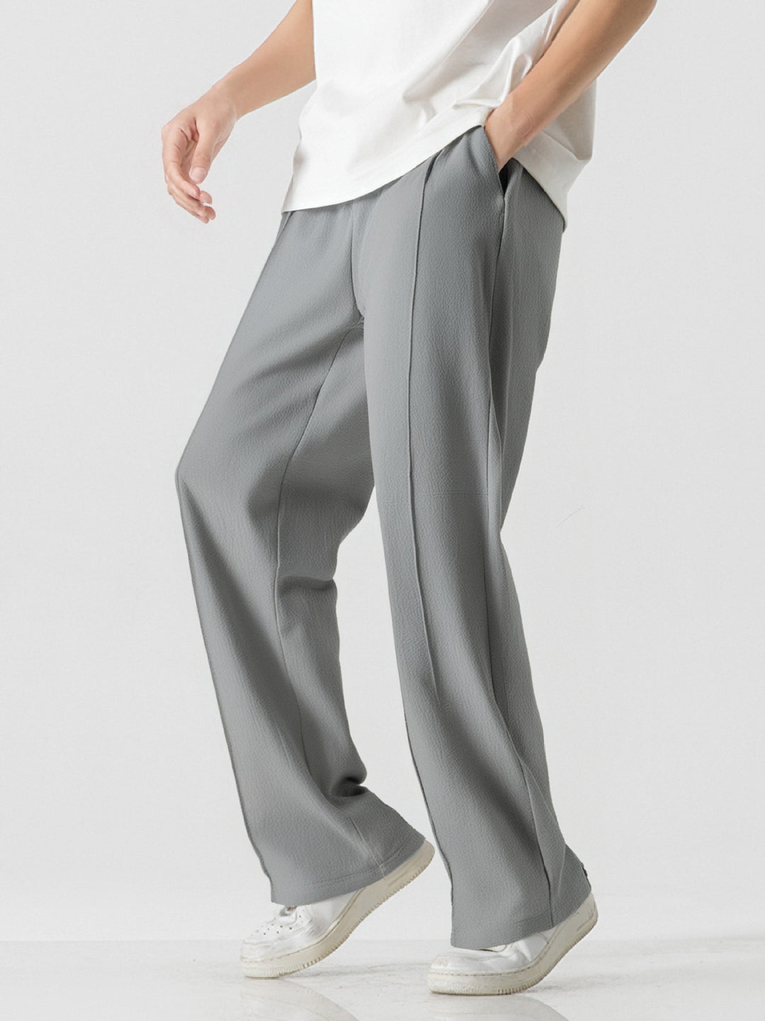 Herren Elegante, weite Freizeithose aus atmungsaktivem Gewebe EB