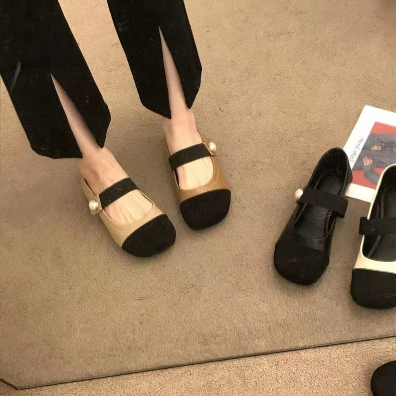 Damen Bequeme Ballerinas mit Elegantem Schnallen-Detail EB