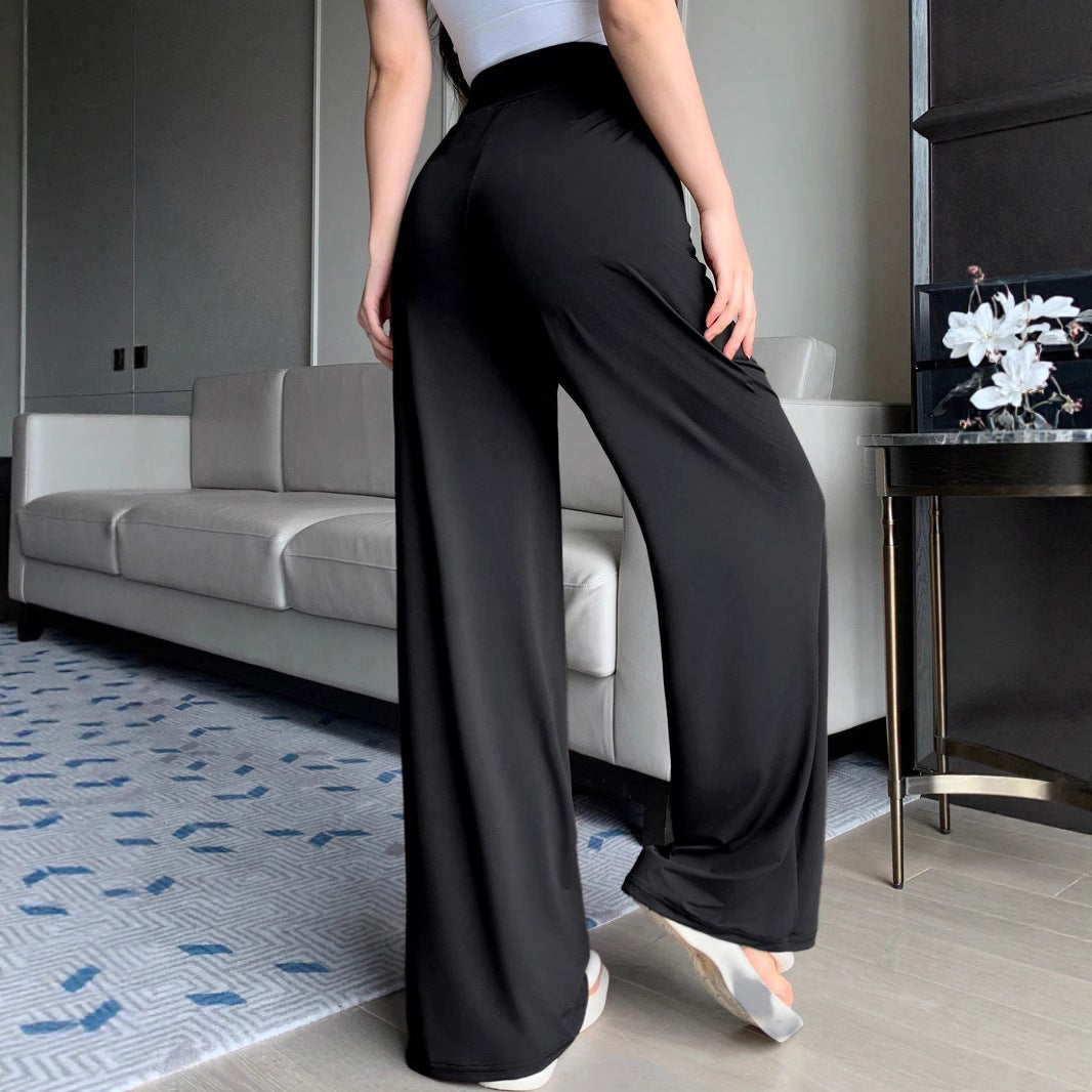 Damen Hochtaillierte Palazzo-Hose EB