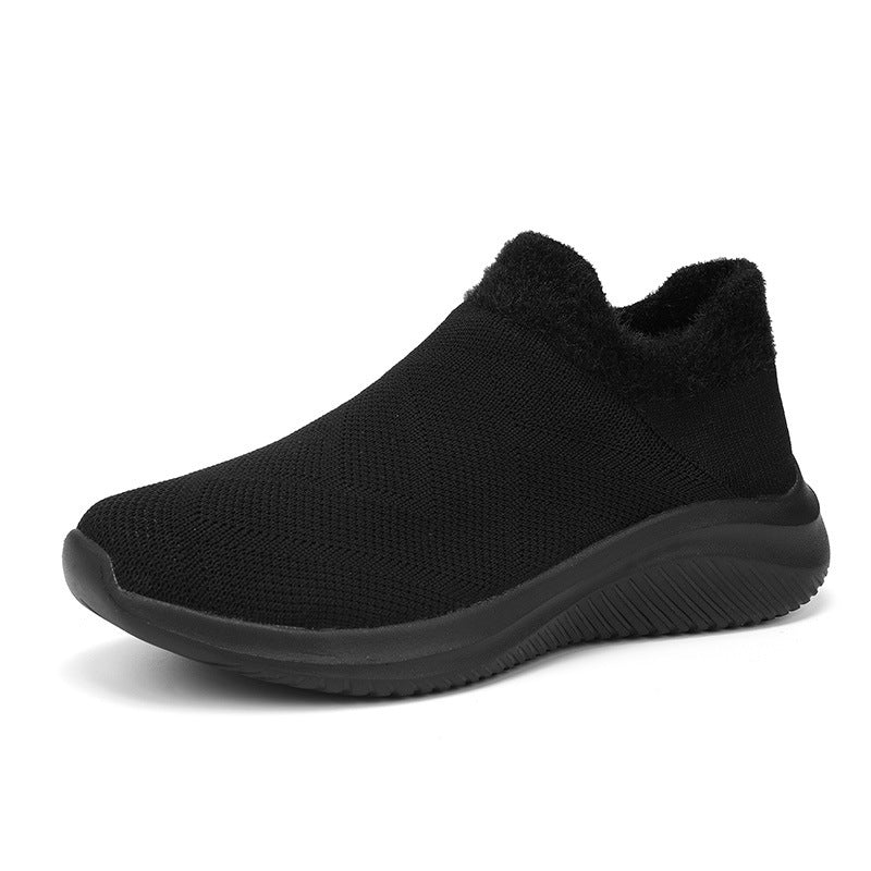 Damen Bequeme Slip-On Sneakers mit warmem Innenfutter EB