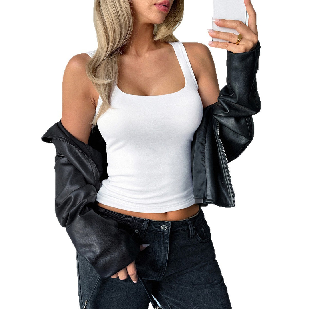 Damen Elegantes Top mit quadratischem Ausschnitt und figurfreundlichem Schnitt EB