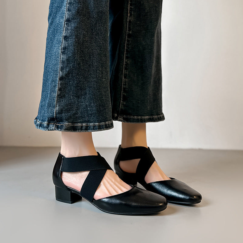 Damen elegante und bequeme Slingback-Pumps EB