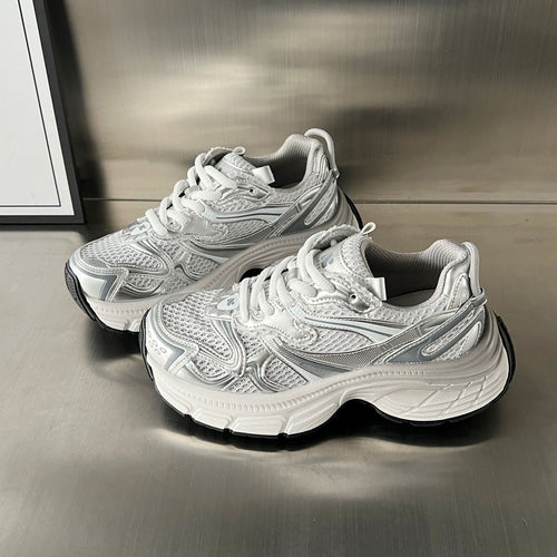 Damen Sportliche Laufschuhe mit atmungsaktiver Mesh-Oberfläche und rutschfester Sohle EB