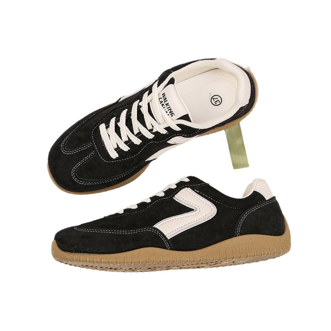 Damen Casual Sneakers aus hochwertigem Wildleder mit rutschfester Sohle EB