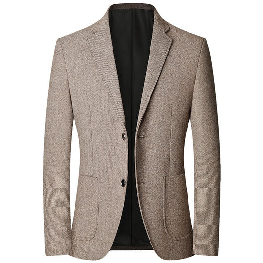 Herren Slim Fit Sakko mit feiner Struktur und klassischer Knopfleiste EB