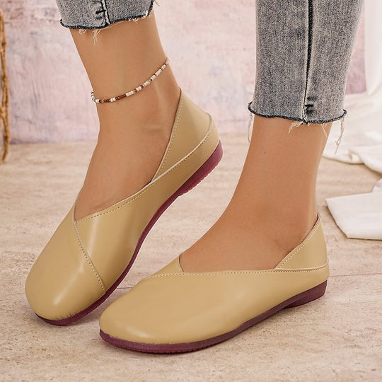Damen bequeme Ballerinas aus hochwertigem Leder EB