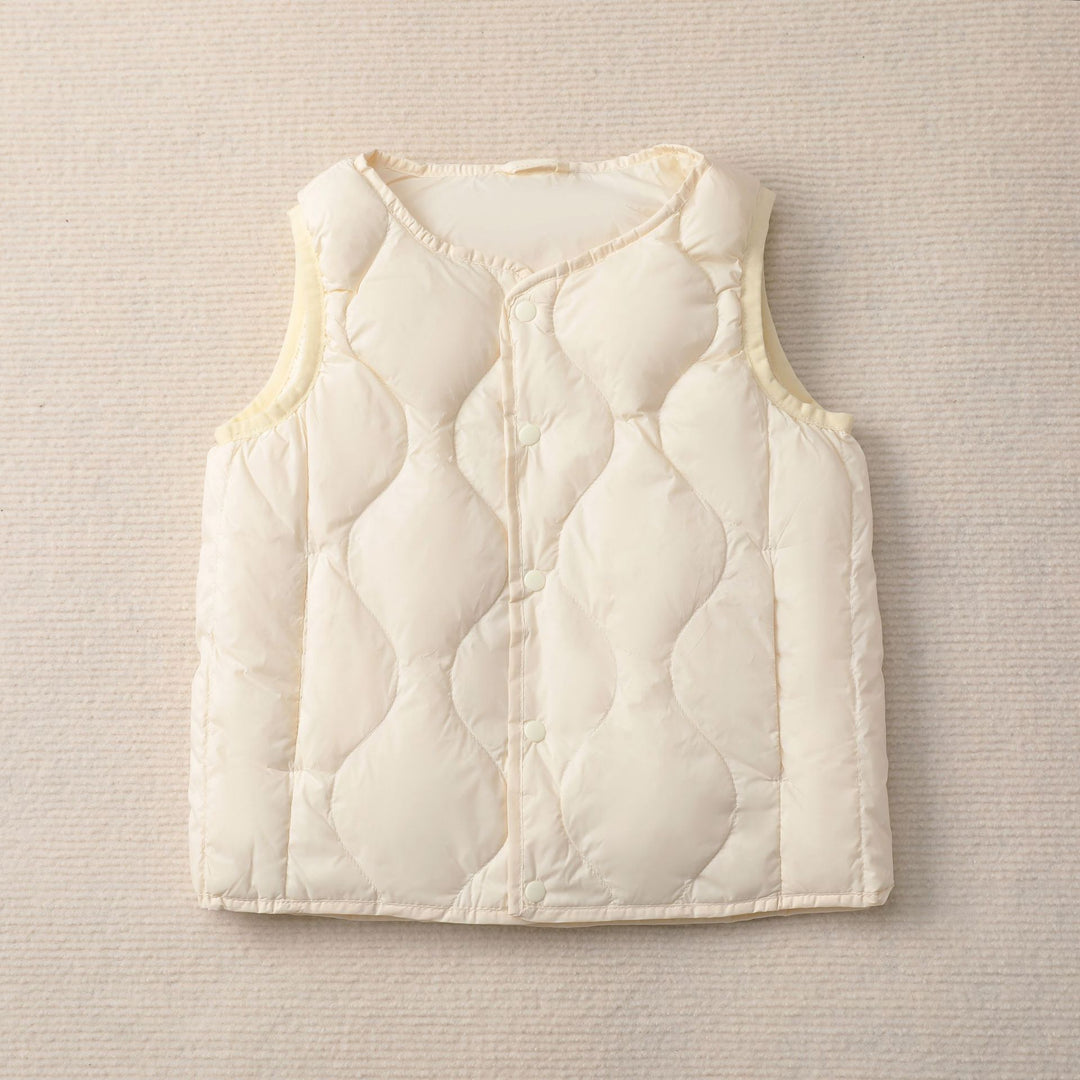 Damen Steppweste mit stylischem Quiltmuster und funktionalen Druckknöpfen EB