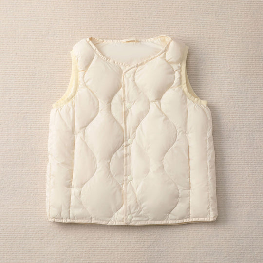 Damen Steppweste mit stylischem Quiltmuster und funktionalen Druckknöpfen EB