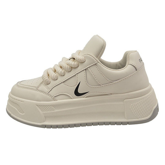 Damen modische Sneaker mit hohem Plateau und atmungsaktiver Obermaterial von EB