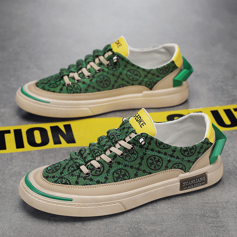 Damen Sportliche Sneakers mit einzigartigem Musterdruck und flexibler Sohle EB