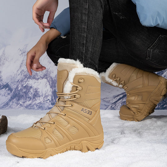Herren Winterstiefel mit isolierender Innensohle und rutschfester Sohle EB