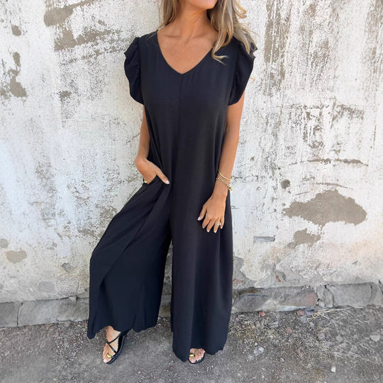 Damen Leopardenmuster Kleid mit schickem V-Ausschnitt EB