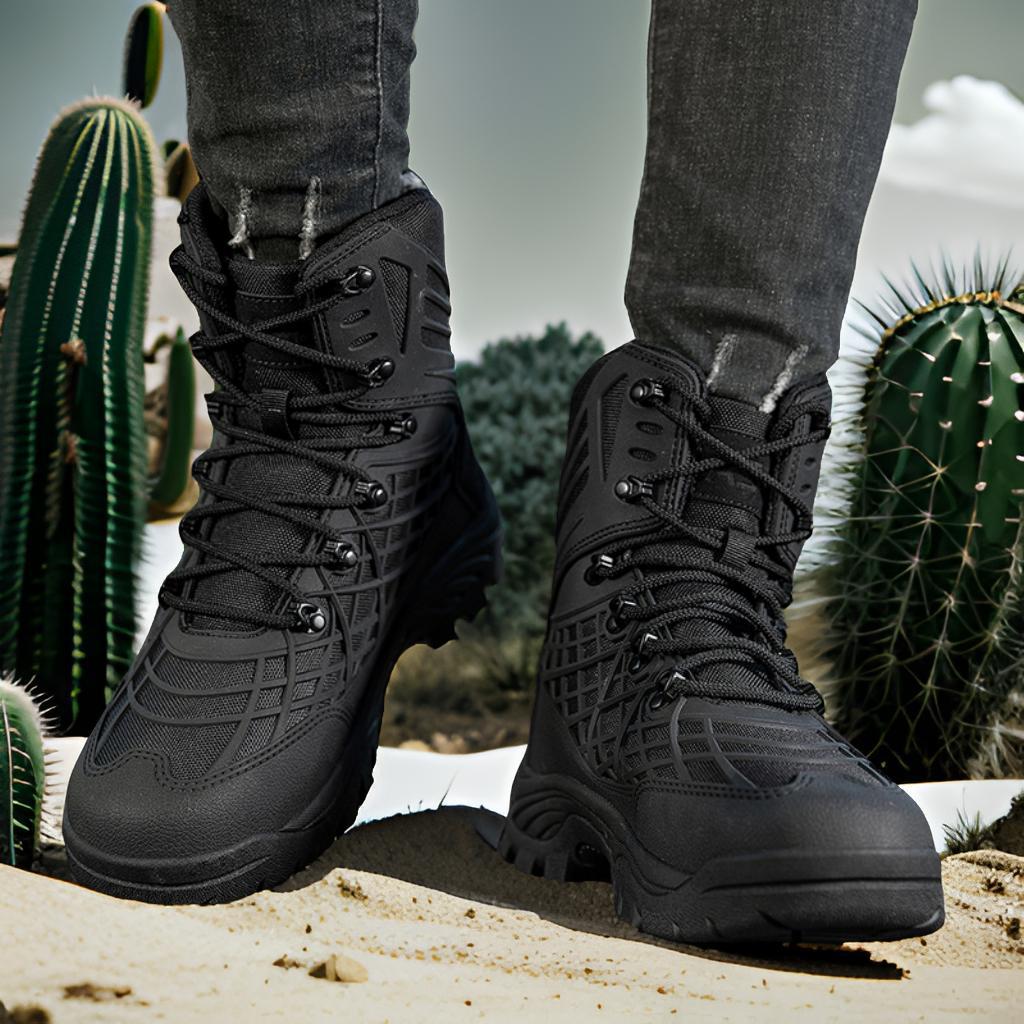 Herren Hochfunktionale Trekkingboots mit verstärktem Knöchelschutz und rutschfester Sohle EB