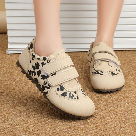 Damen modische Sneaker mit praktischem Klettverschluss und kuscheligem Fleece-Innenfutter EB