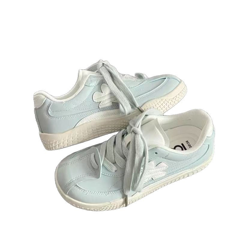 Damen Sportliche Sneakers mit floralem Design und lässiger Sohle EB