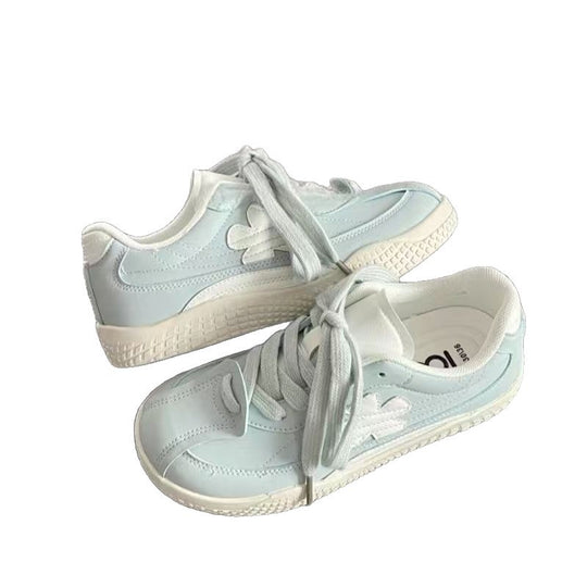 Damen Sportliche Sneakers mit floralem Design und lässiger Sohle EB