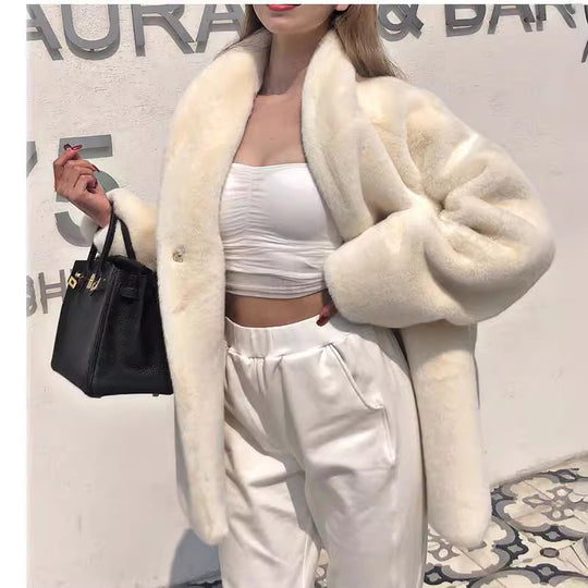 Damen Übergröße Teddyjacke EB