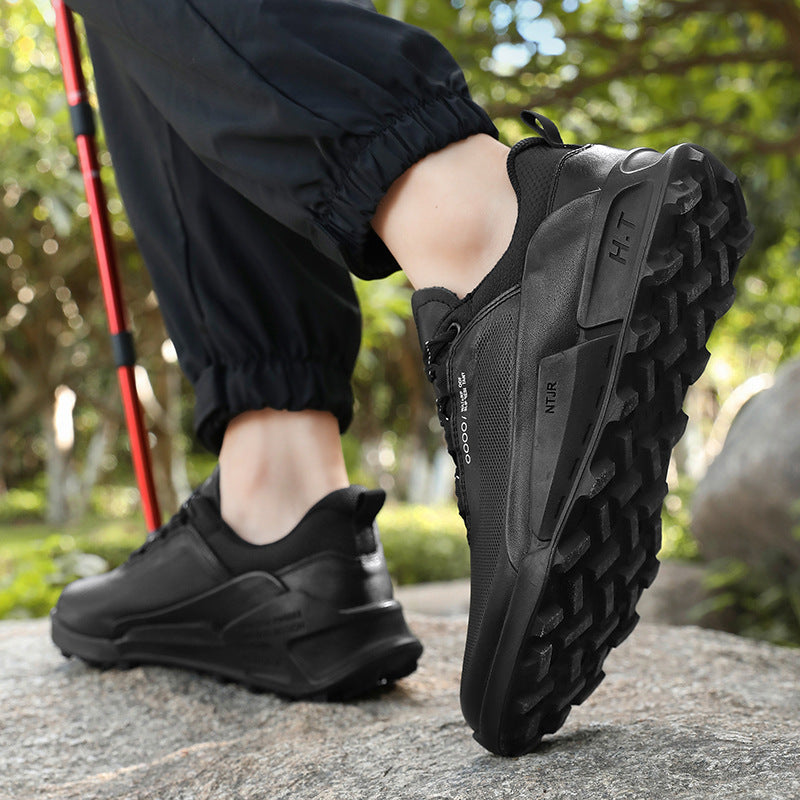 Herren Sportliche Wanderschuhe mit rutschfester Gummisohle und atmungsaktivem Obermaterial EB