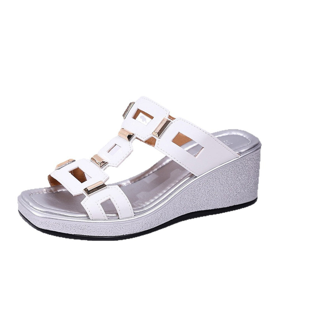 Damen Wedge-Sandalen mit auffälligem Design und rutschfester Sohle EB