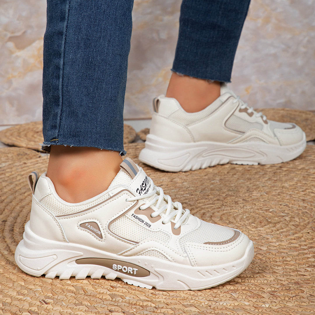 Damen Sportliche Lifestyle-Sneaker mit ergonomischer Dämpfung und luftiger Mesh-Oberfläche EB