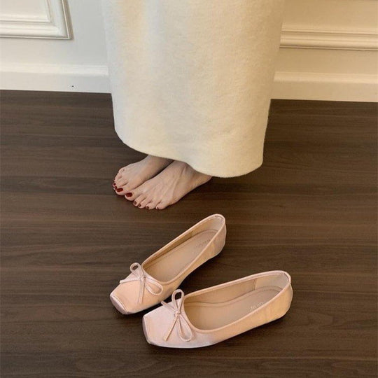Damen elegante Slipper mit dezentem Schleifenelement und hohem Komfort EB