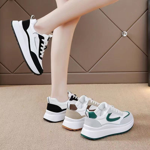 Damen Sportliche Sneakers mit modischer Profilsohle und atmungsaktivem Obermaterial EB
