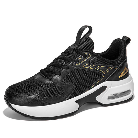 Damen Sportliche Air-Cushion Sneakers mit atmungsaktiver Mesh-Oberfläche EB