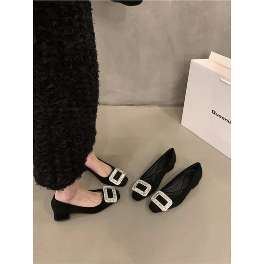 Damen elegante Pumps mit Glitzerakzenten EB