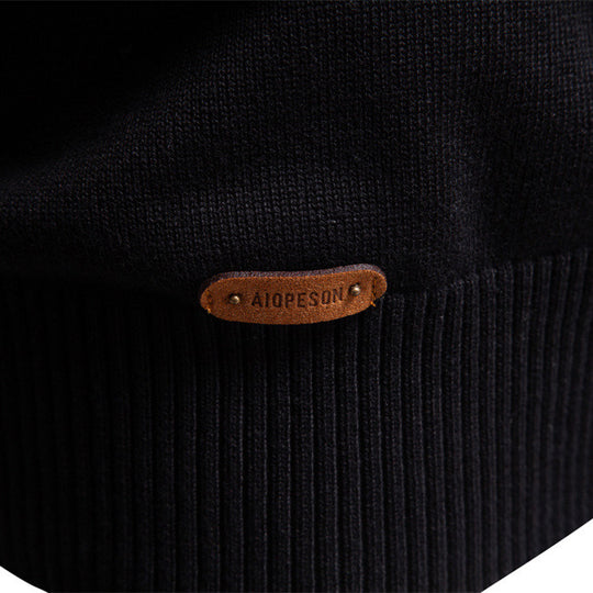 Herren Pullover mit Stehkragen und Reißverschluss EB