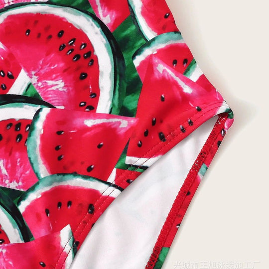 Damen Bikini-Set mit fruchtigem Ananas-Design EB
