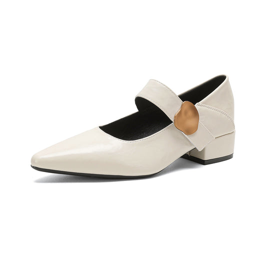 Damen elegante Slingback-Ballerinas mit angesagtem Riemen und modischem Akzent EB
