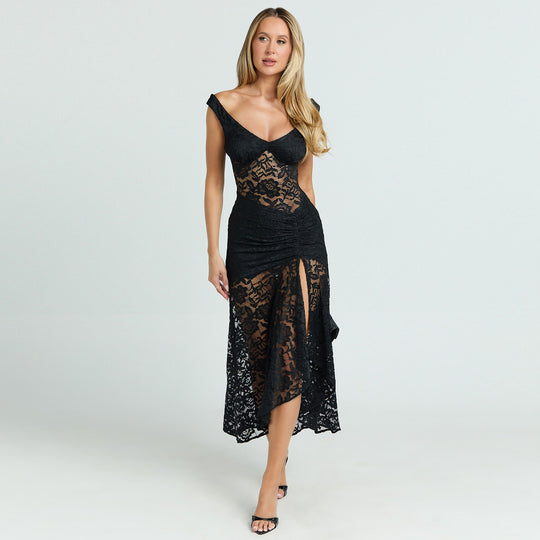 Damen Spitzenkleid im vorteilhaften Schnitt EB
