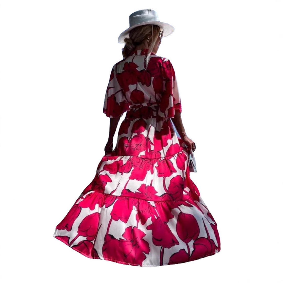Damen eleganter Kimono mit floralem Design EB