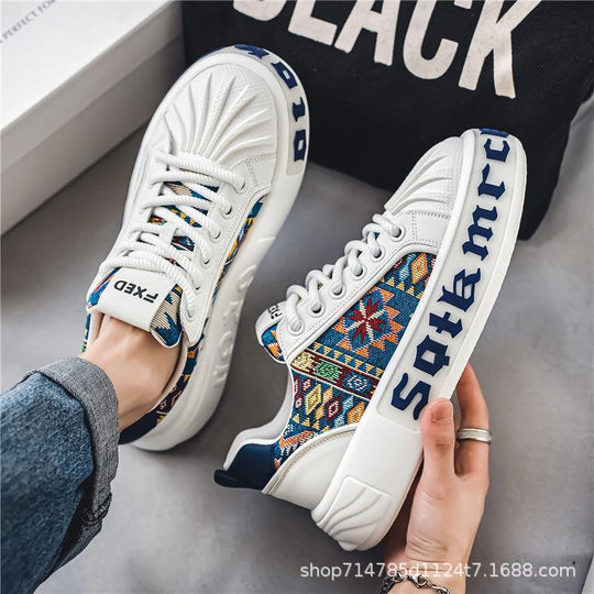 Damen modische Sneakers mit innovativem Mustermix EB