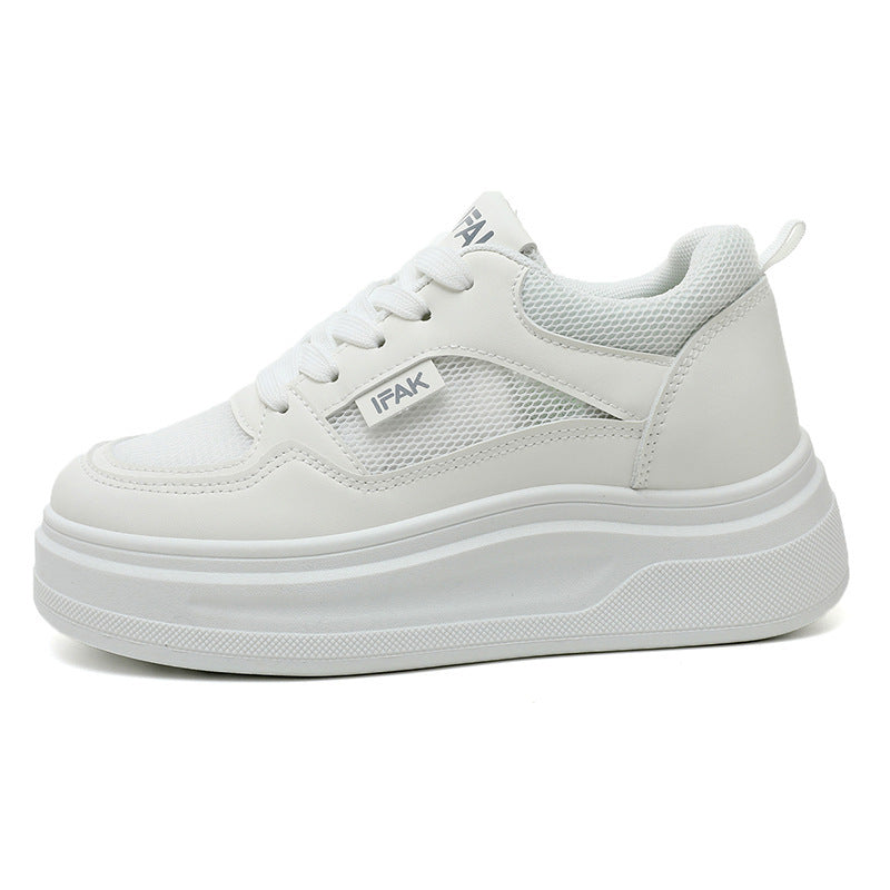 Damen Modische Sneaker mit erhöhtem Plateau und atmungsaktivem Mesh-EB