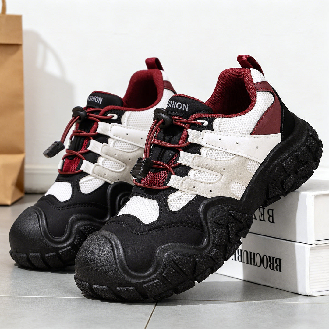 Unisex nan robuster Outdoor-Chunky-Sneaker mit verstärkter Zehenkappe, Schnellzug-Schnürung und griffiger Profilsohle EB