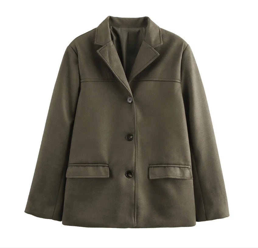 Damen modischer und bequemer Blazer aus weichem Material EB