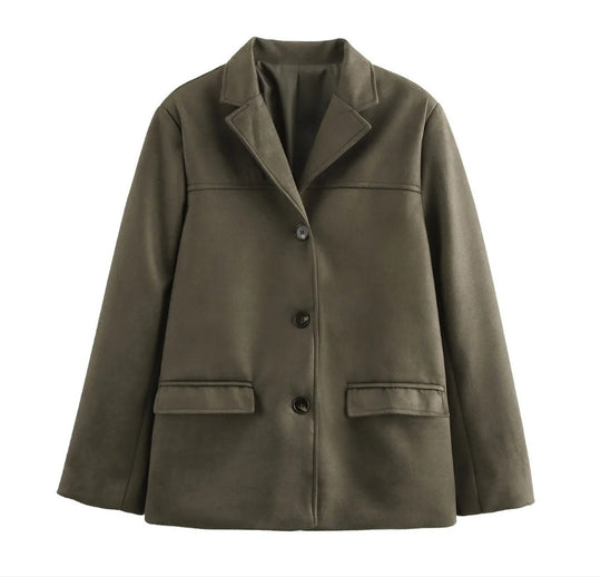 Damen modischer und bequemer Blazer aus weichem Material EB