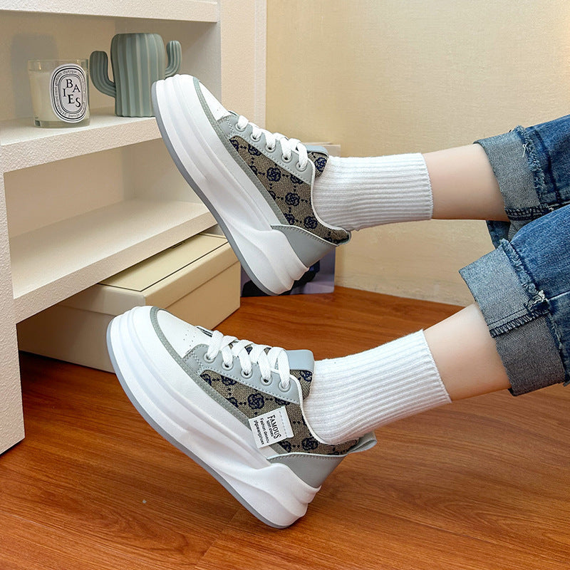 Damen Sneakers mit Plattformsohle und modischem Design EB