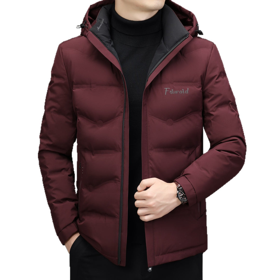 Herren Steppjacke mit Kapuze und schlanker Thermofütterung EB