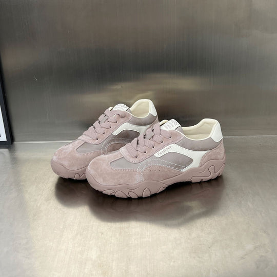 Damen modische Sneakers mit atmungsaktiver Obermaterialkombination und stabiler Laufsohle EB