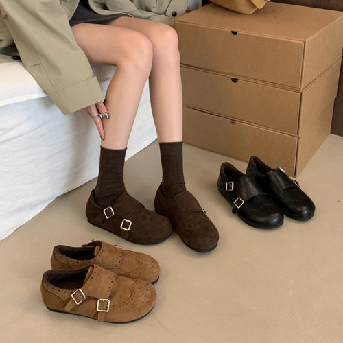 Damen Mokassins mit doppeltem Riemen und softer Innensohle EB