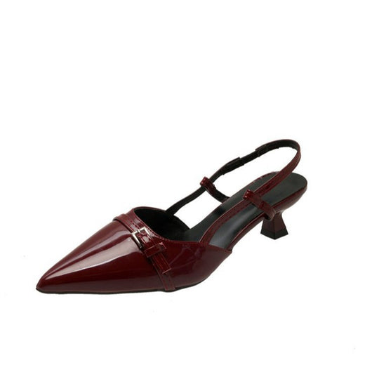 Damen Sling-Ballerinas mit modischem Riemchen und eleganter Kappe EB