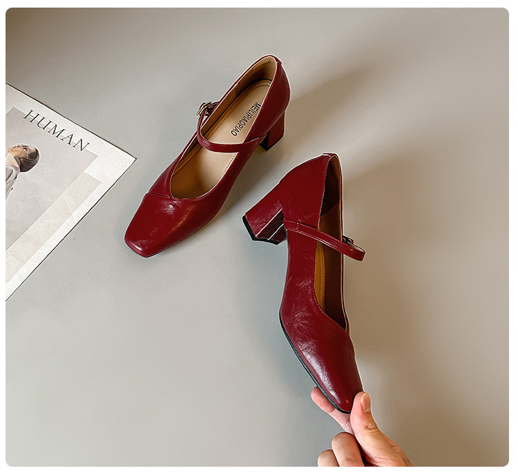 Damen elegante High-Heels mit anpassbarem Riemen EB