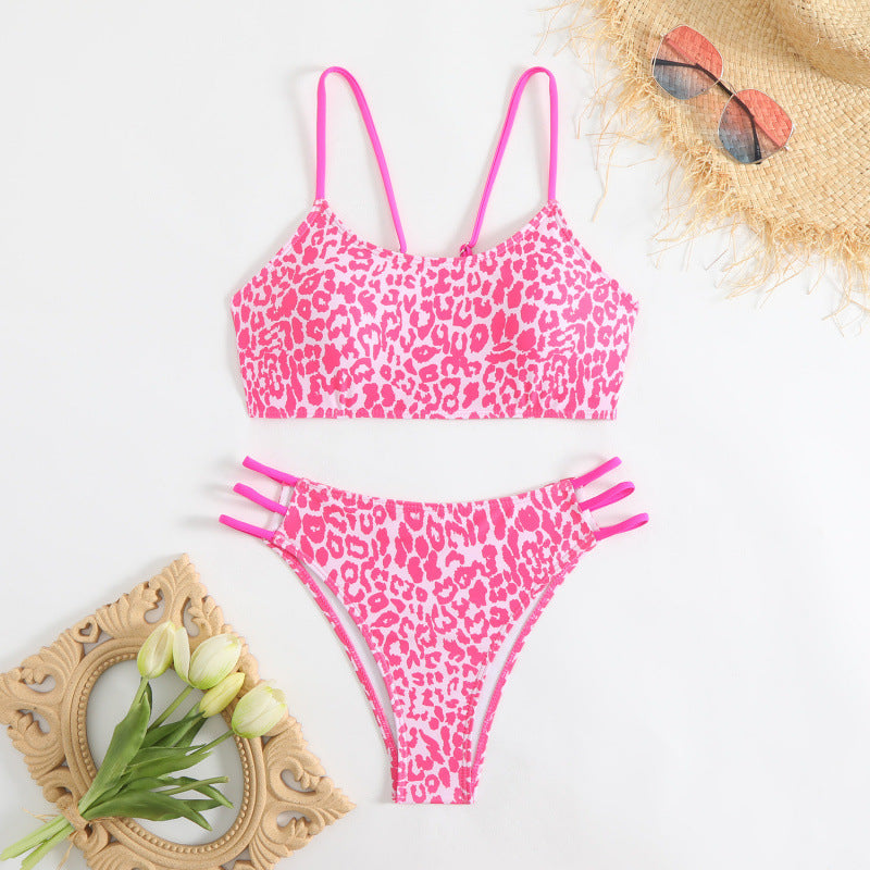 Damen Triangel-Bikini mit asymmetrischen Trägern EB